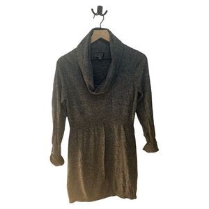Oh Baby by‎ Motherhood Sweater Dress Cowl Neck Long Sleeve Gray M